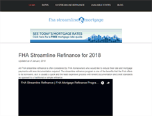 Tablet Screenshot of fhastreamlinemortgage.com